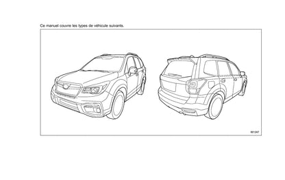 2017-2019 Subaru Forester Bedienungsanleitung | Französisch