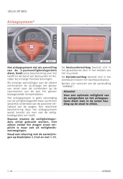 1996-2004 Seat Inca Bedienungsanleitung | Niederländisch