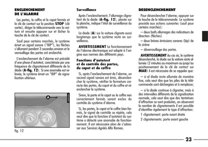 2003-2007 Alfa Romeo 166 Gebruikershandleiding | Frans