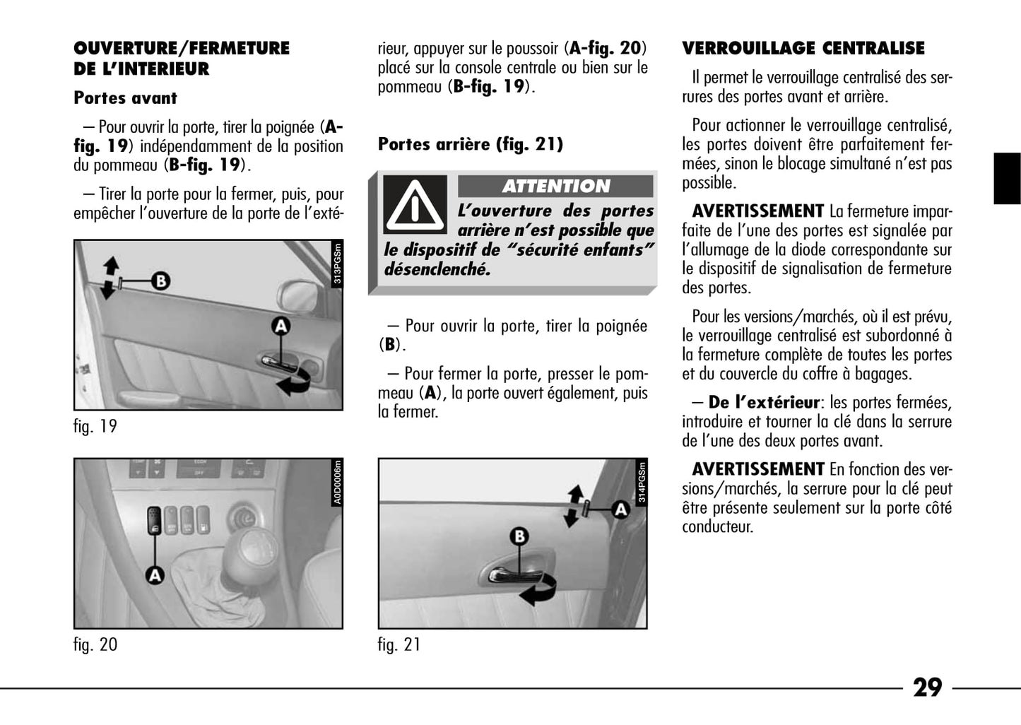 2003-2007 Alfa Romeo 166 Owner's Manual | French