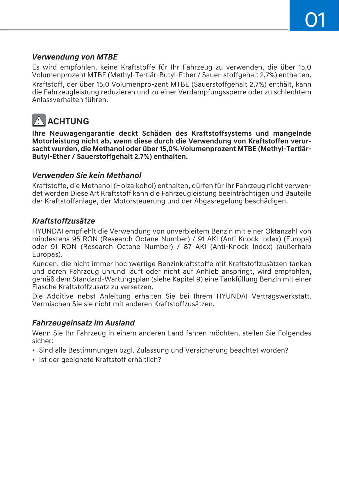 2021-2022 Hyundai i20/Bayon Bedienungsanleitung | Deutsch