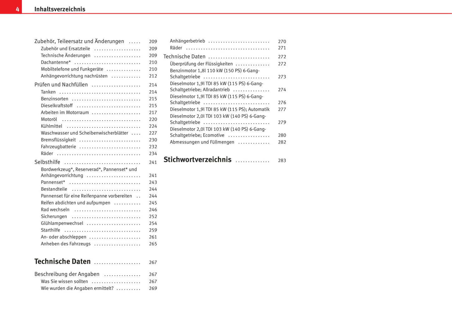 2000-2010 Seat Alhambra Gebruikershandleiding | Duits