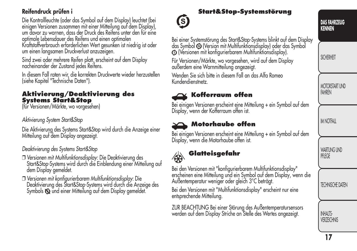 2008-2014 Alfa Romeo MiTo Bedienungsanleitung | Deutsch
