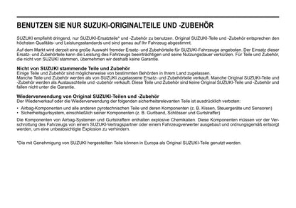 2020-2021 Suzuki Ignis Bedienungsanleitung | Deutsch