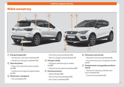 2017-2020 Seat Arona Manuel du propriétaire | Polonais