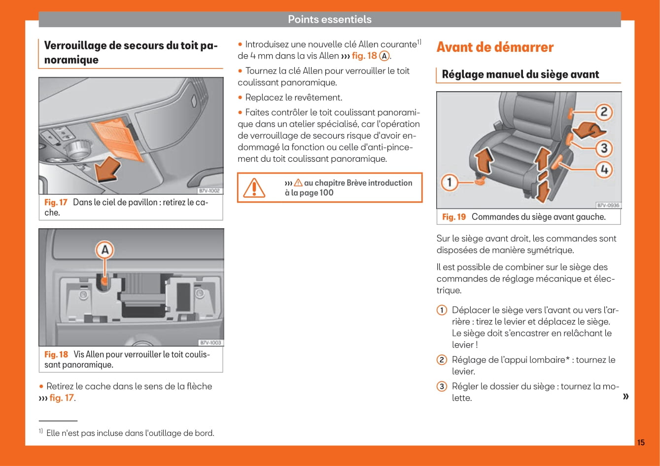 2018-2019 Seat Alhambra Owner's Manual | French