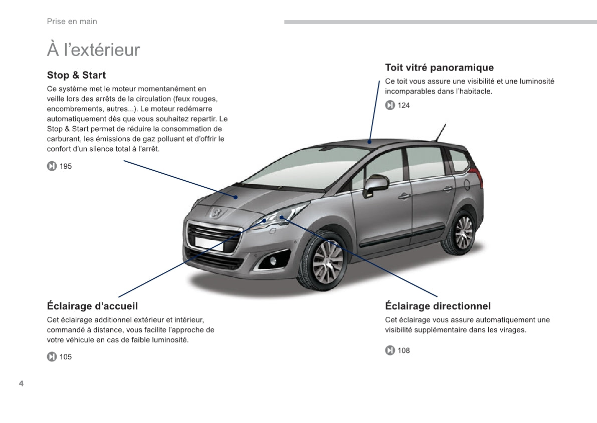 2013-2014 Peugeot 5008 Bedienungsanleitung | Französisch