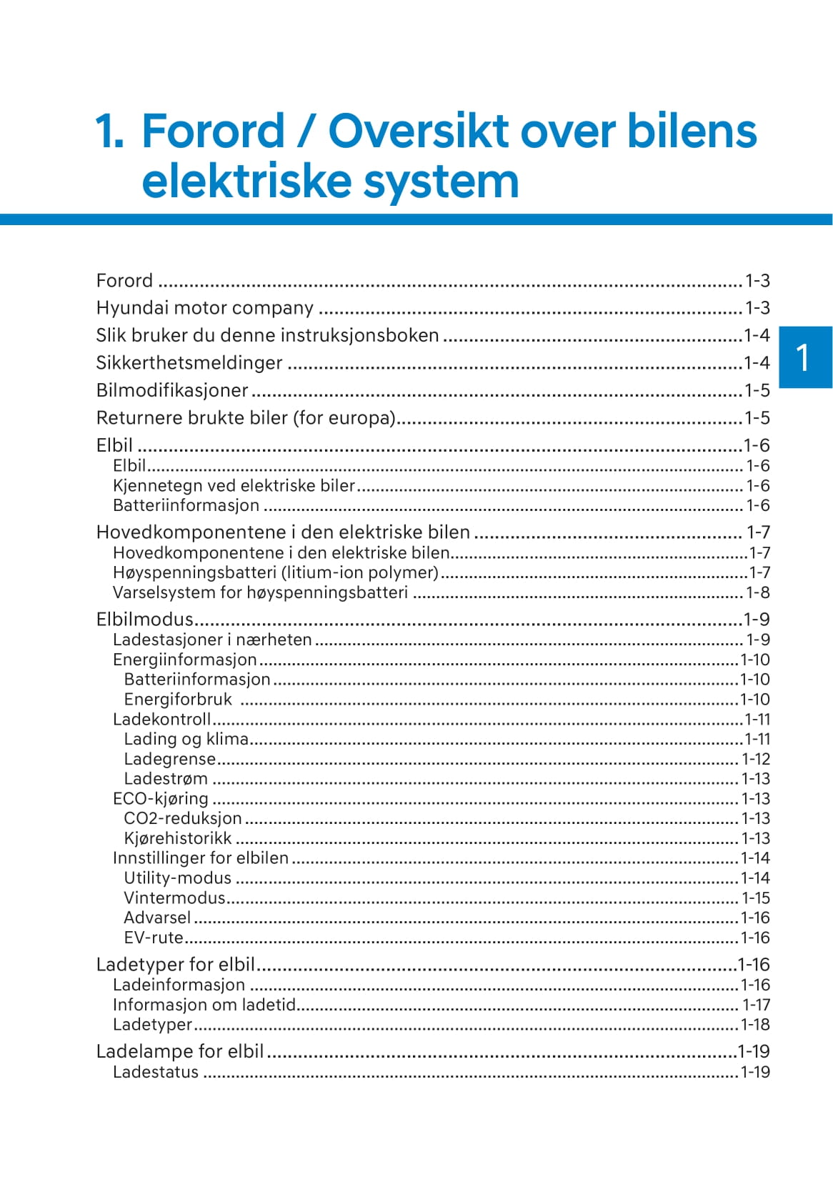 2021-2022 Hyundai Kona Electric Owner's Manual | Norsk