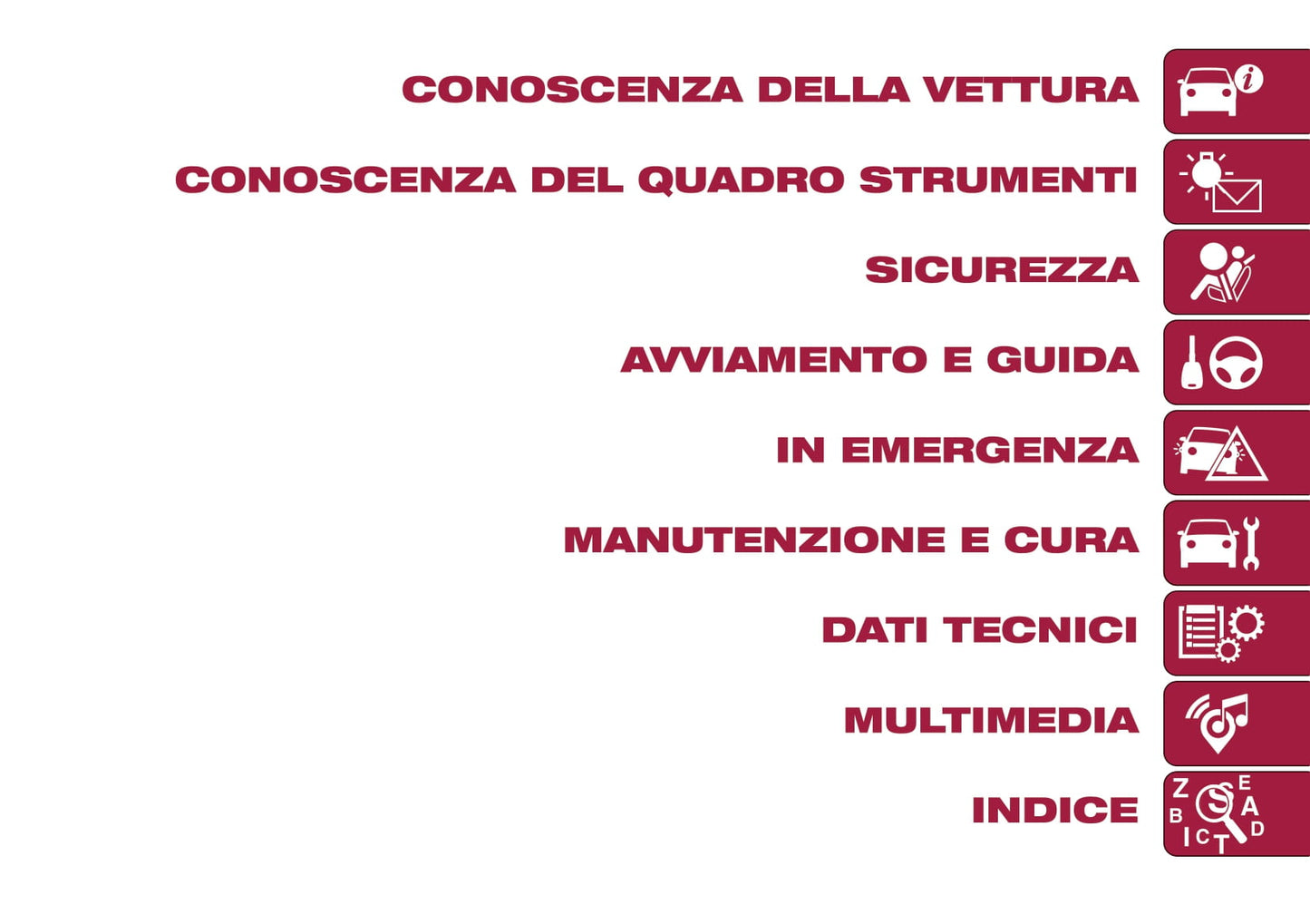 2015-2018 Fiat 500X Libertto Manuel du propriétaire | Italien
