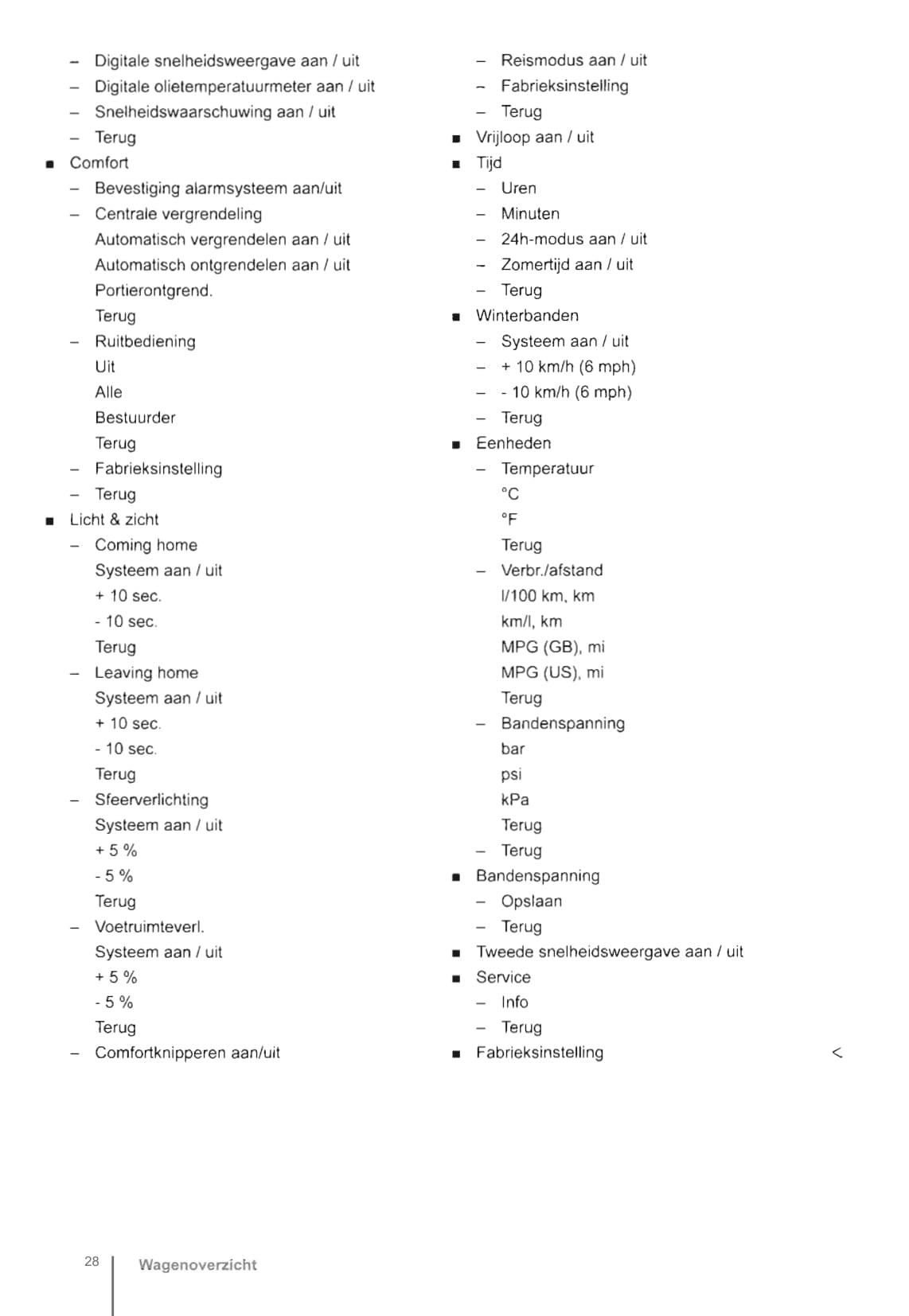 2009-2016 Volkswagen Caravelle/Transporter Gebruikershandleiding | Nederlands