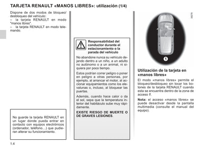 2015-2020 Renault Espace Manuel du propriétaire | Espagnol
