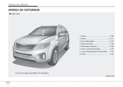 2012-2015 Kia Sorento Manuel du propriétaire | Français