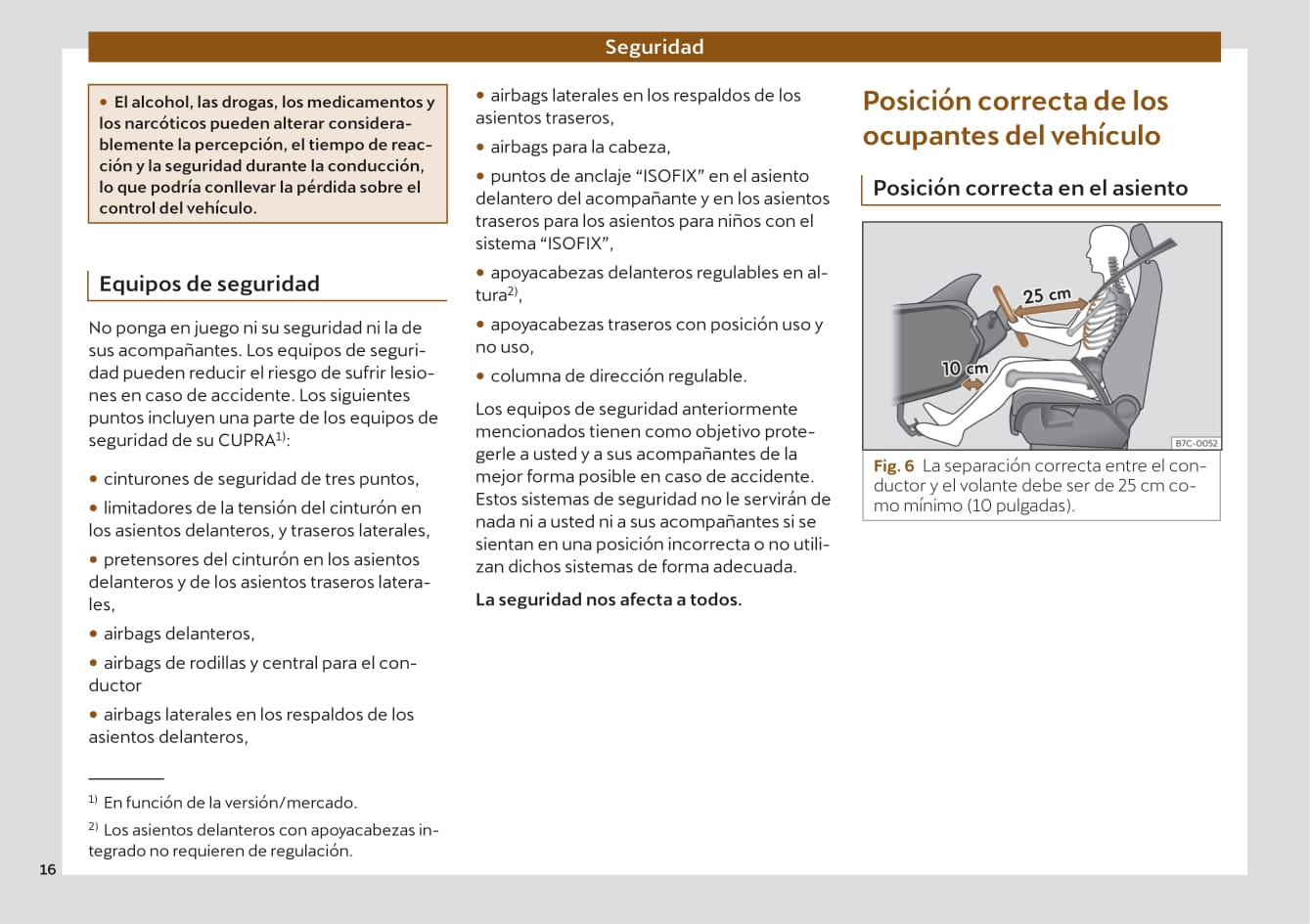 2020-2023 Cupra Leon Manuel du propriétaire | Espagnol