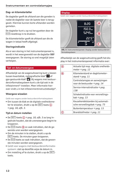 2015-2018 Audi A1 Owner's Manual | Dutch