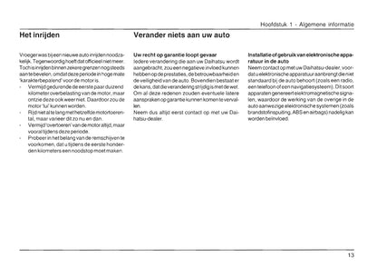 2004-2009 Daihatsu Trevis Bedienungsanleitung | Niederländisch