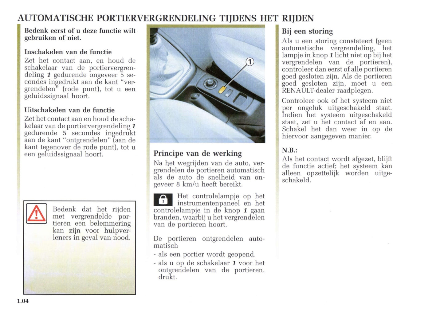 2002-2003 Renault Avantime Owner's Manual | Dutch