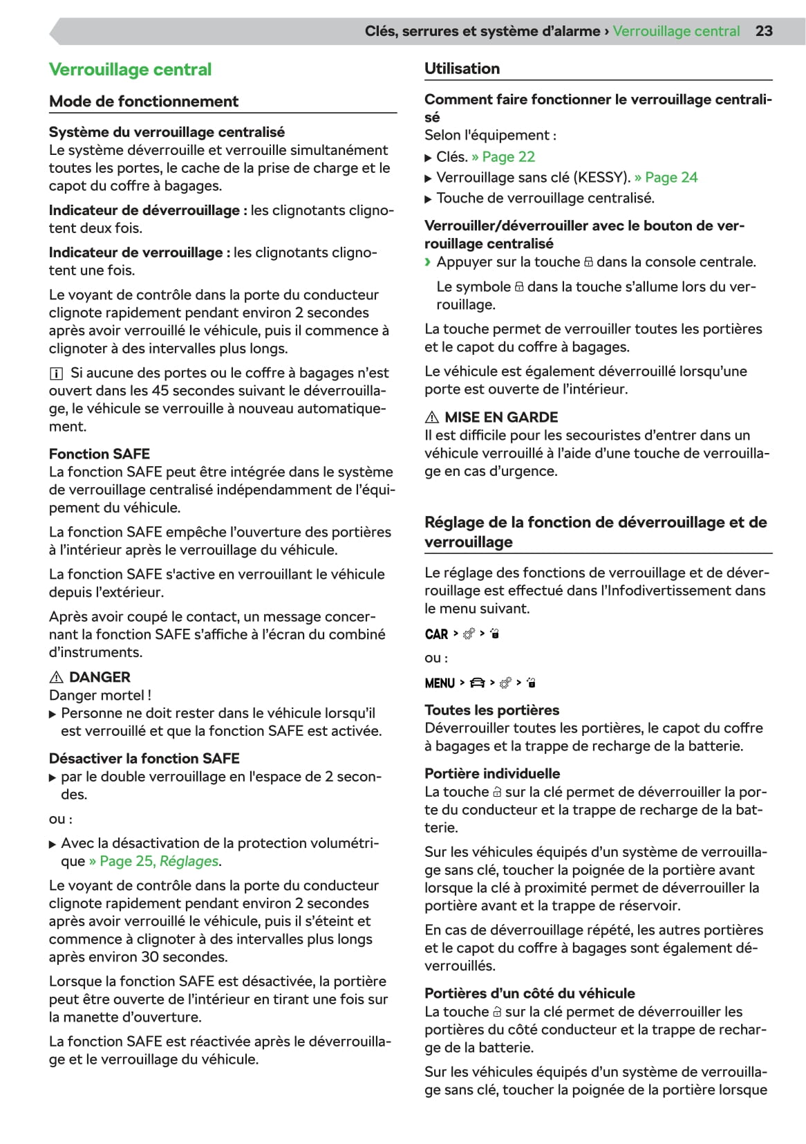2019-2020 Skoda Superb iV Owner's Manual | French