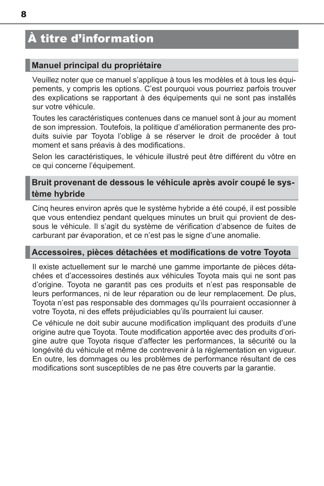2016 Toyota RAV4 Hybrid Bedienungsanleitung | Französisch