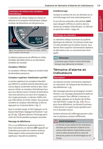 2012-2015 Audi R8 Manuel du propriétaire | Français