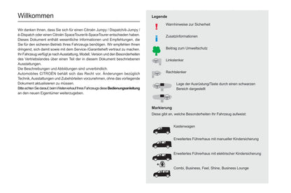 2020-2023 Citroën Dispatch/Jumpy/SpaceTourer/e-Dispatch/e-Jumpy/e-SpaceTourer Manuel du propriétaire | Allemand