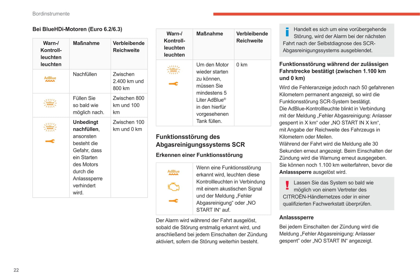 2020-2022 Citroën SpaceTourer/Dispatch/Jumpy/ë-Dispatch/ë-Jumpy/ë-SpaceTourer Owner's Manual | German