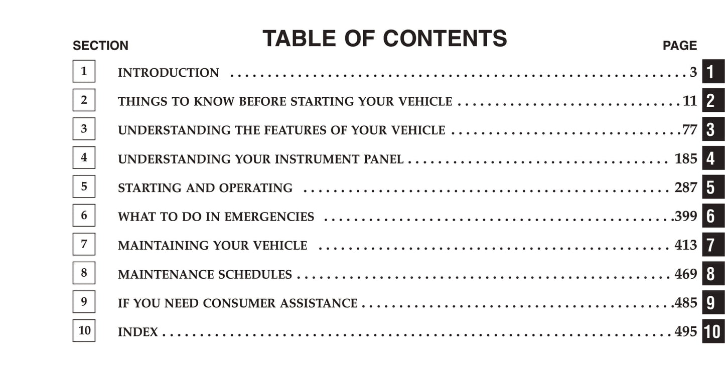 2006-2009 Jeep Commander Manuel du propriétaire | Anglais