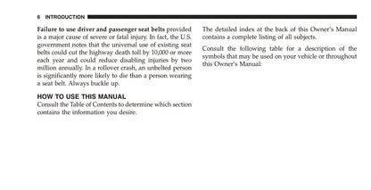 2006-2009 Jeep Commander Manuel du propriétaire | Anglais