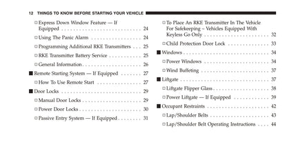 2006-2009 Jeep Commander Manuel du propriétaire | Anglais