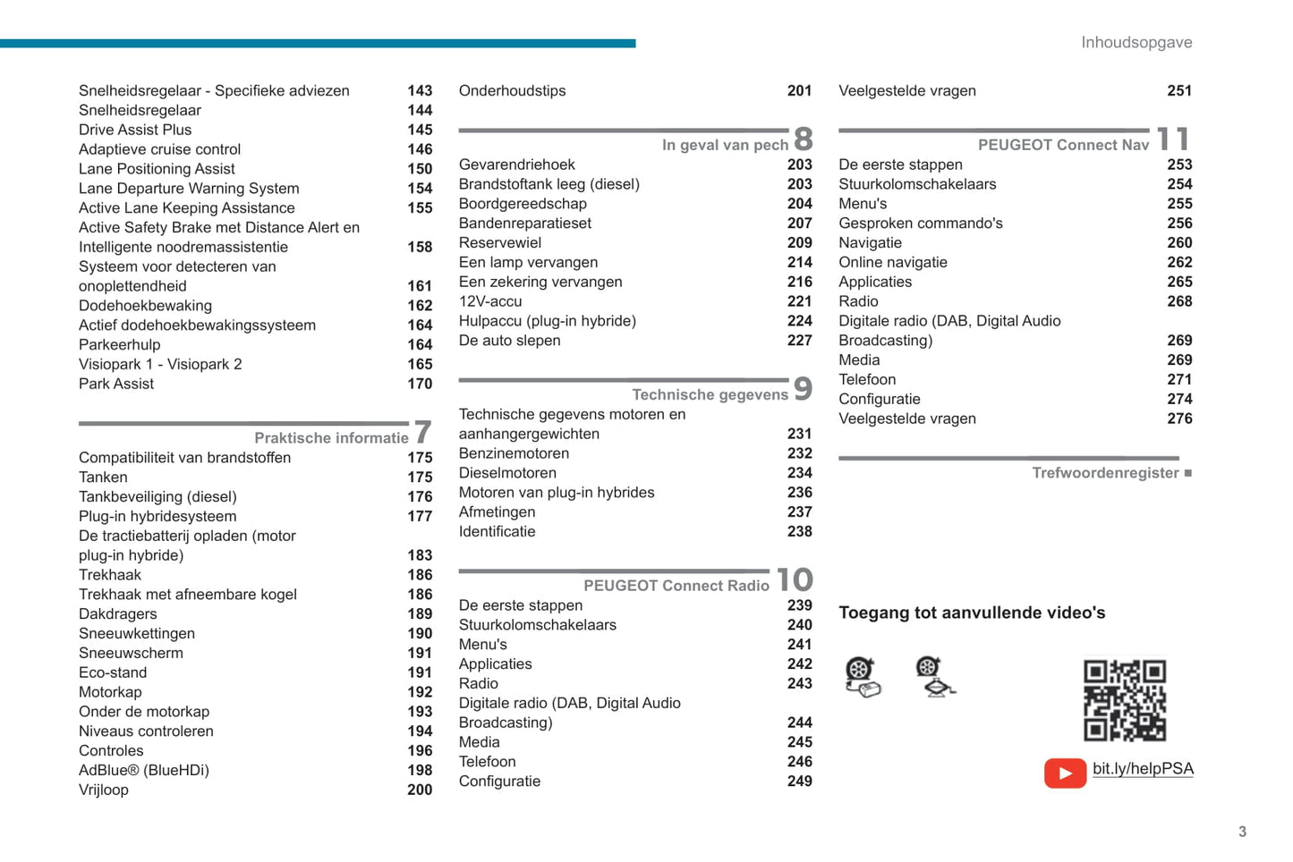 2020-2022 Peugeot 3008/5008 Owner's Manual | Dutch