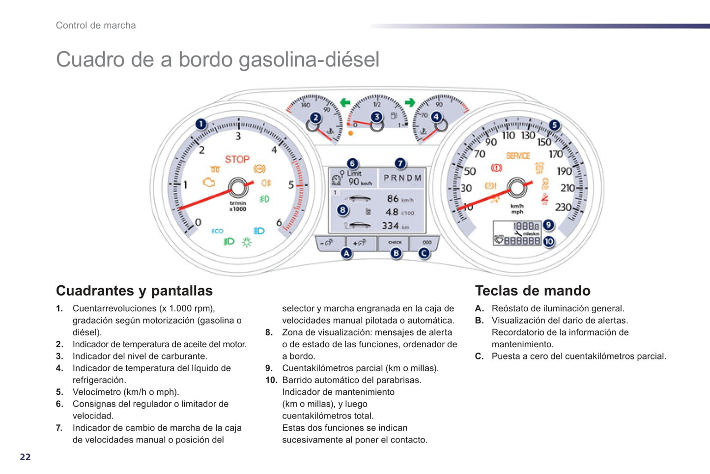 2012-2014 Peugeot 508 Owner's Manual | Spanish