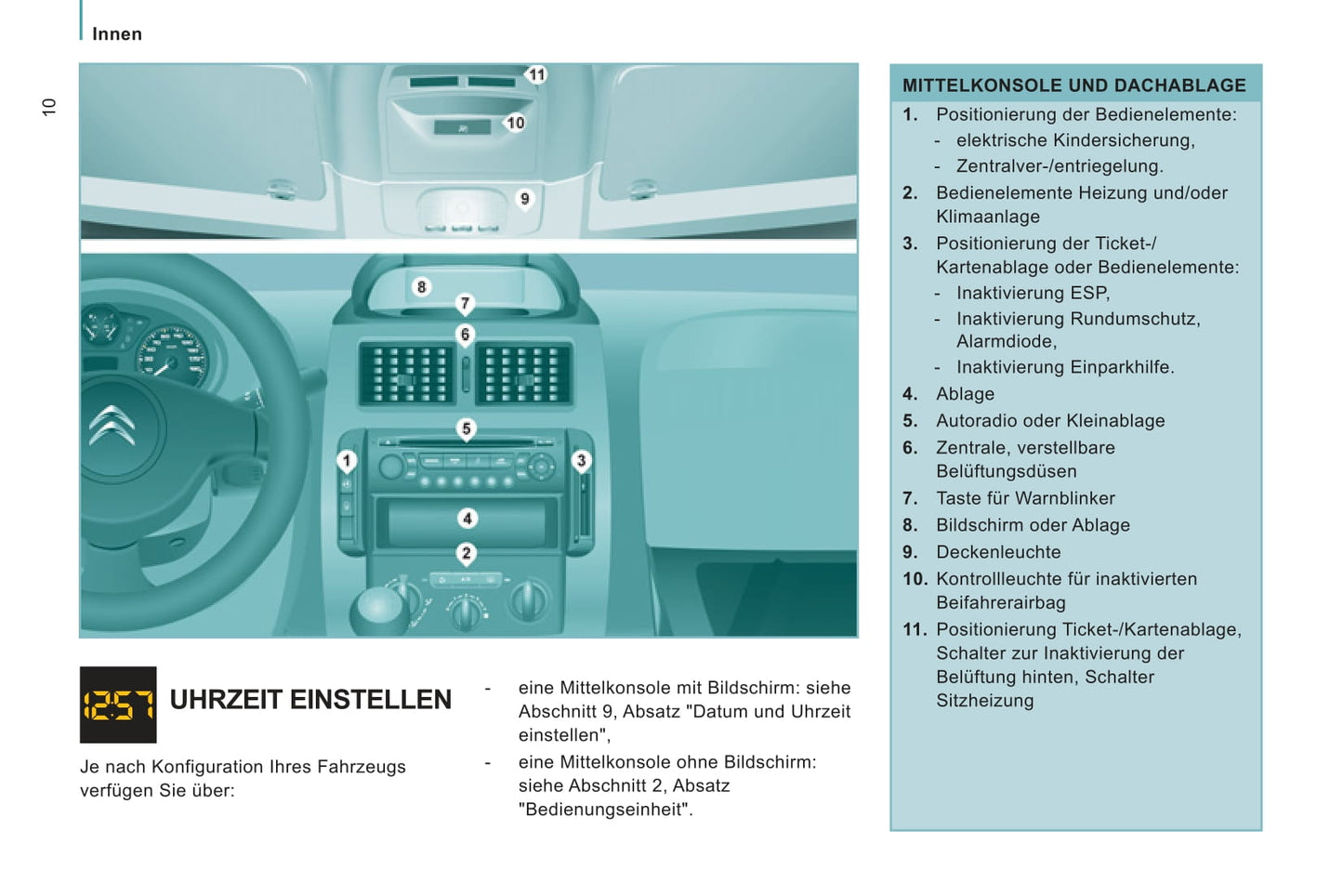 2012-2013 Citroën Jumpy Atlante Bedienungsanleitung | Deutsch