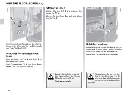 2019-2020 Renault Trafic Owner's Manual | German