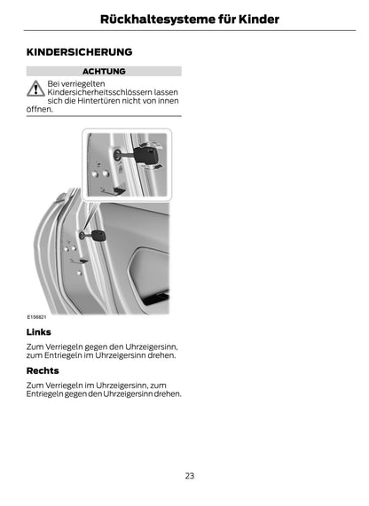 2013-2014 Ford Fiesta Owner's Manual | German