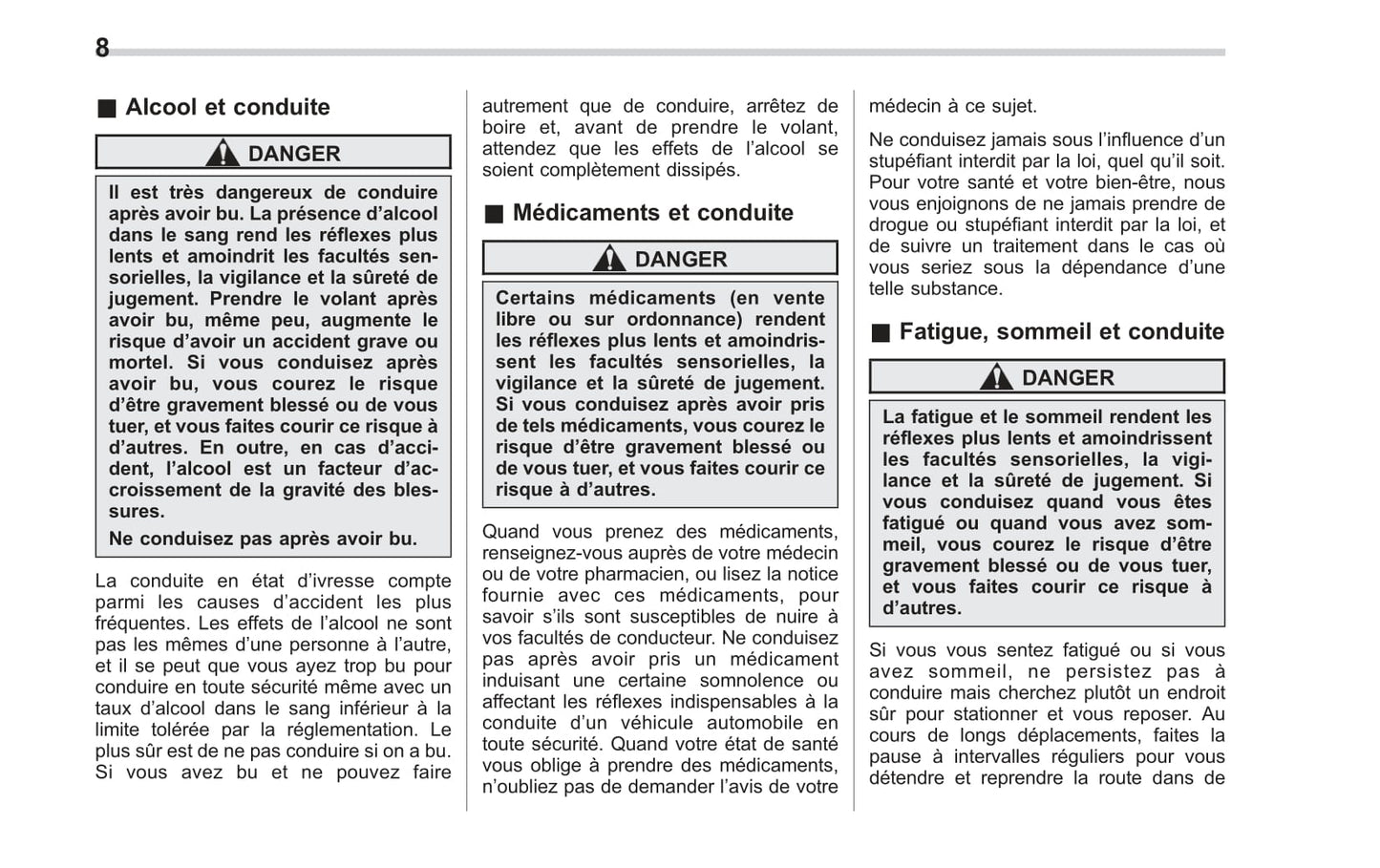 2008-2014 Subaru Tribeca Manuel du propriétaire | Français