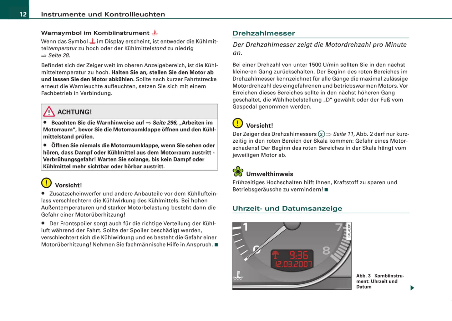 2006-2009 Audi Q7 Bedienungsanleitung | Deutsch