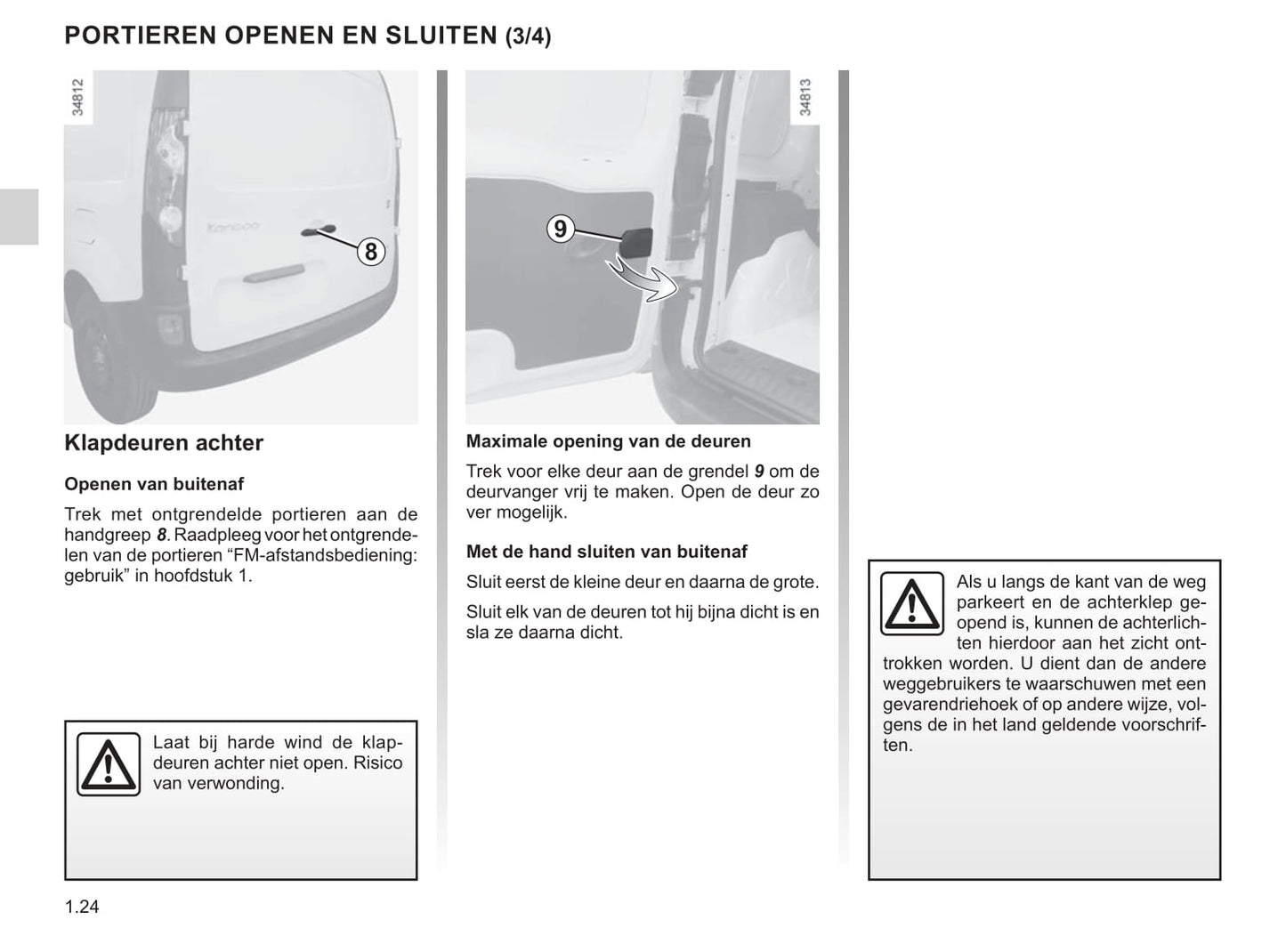 2019-2020 Renault Kangoo Z.E. Gebruikershandleiding | Nederlands