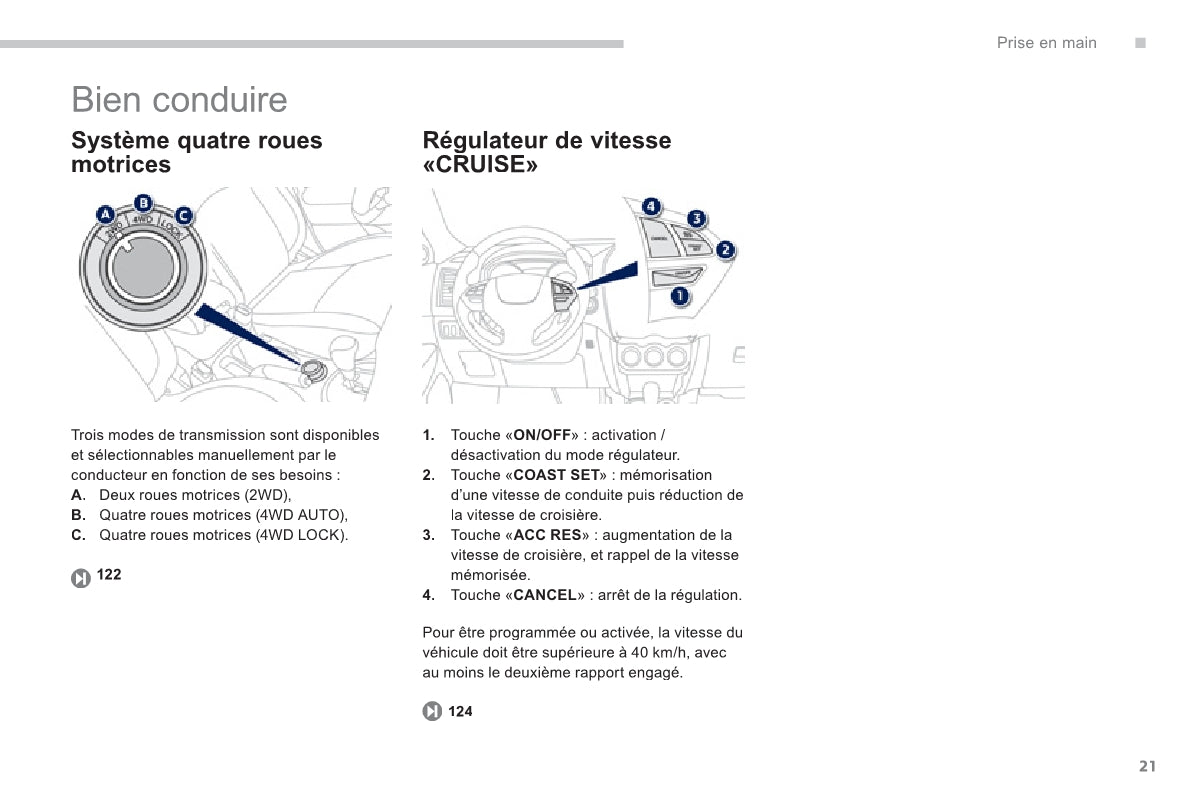 2011-2013 Peugeot 4008 Bedienungsanleitung | Französisch