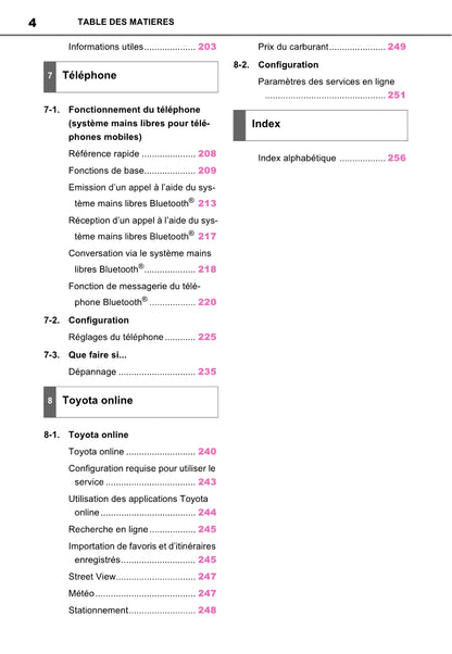 Toyota Rav4 Navigation / Multimediasysteem Guide d'utilisation 2019 - 2023