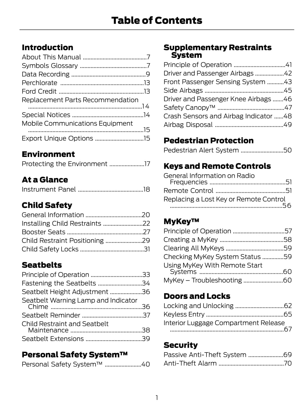 2020 Ford Fusion Manuel du propriétaire | Anglais