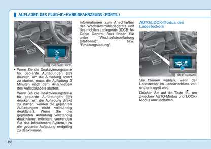 2019-2020 Hyundai Ioniq Hybrid Bedienungsanleitung | Deutsch