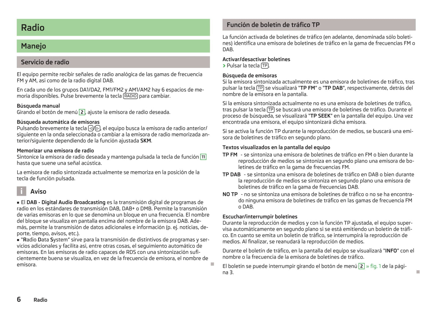 Skoda Radio Funky Manual de Instrucciones 2013