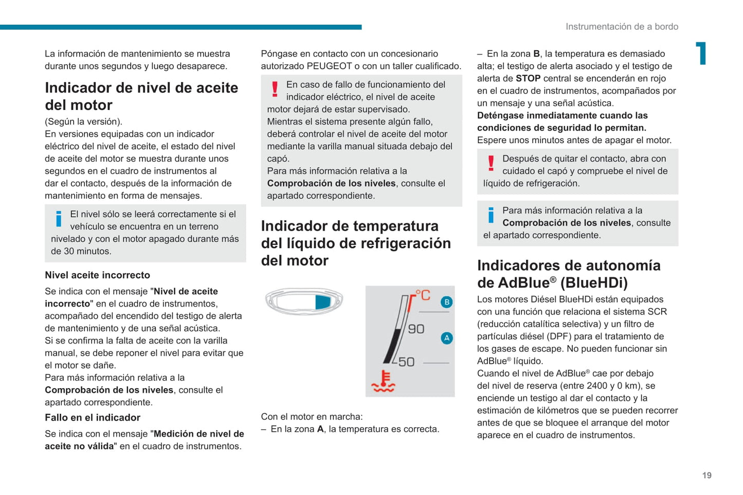 2019-2020 Peugeot 3008/5008/3008 Hybrid/3008 HYbrid4 Owner's Manual | Spanish