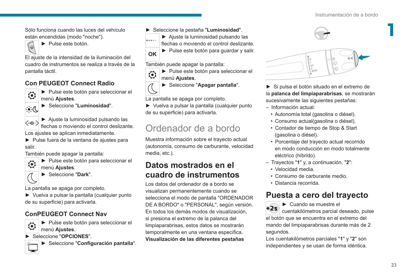 2019-2020 Peugeot 3008/5008/3008 Hybrid/3008 HYbrid4 Owner's Manual | Spanish