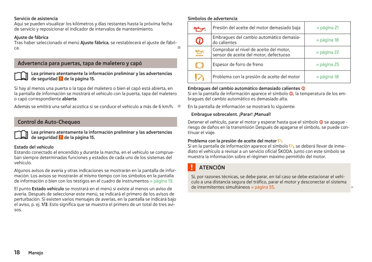 2012-2013 Skoda Superb Gebruikershandleiding | Spaans