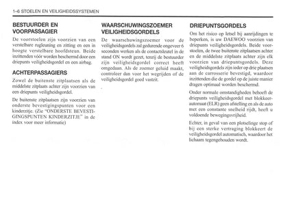 2002-2007 Daewoo Kalos Bedienungsanleitung | Niederländisch