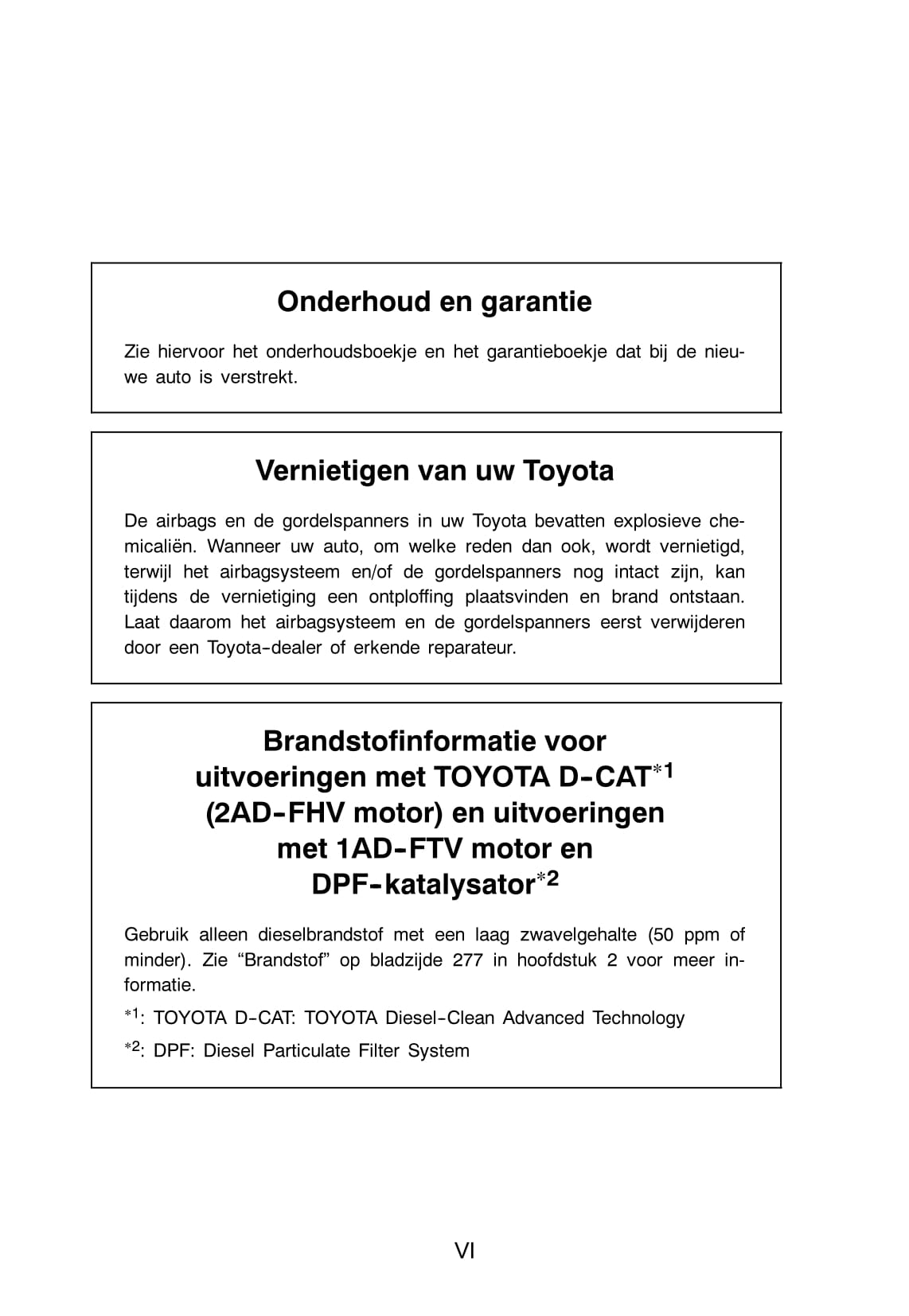 2006-2008 Toyota Avensis Owner's Manual | Dutch