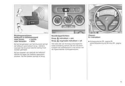 1999-2001 Opel Zafira Bedienungsanleitung | Niederländisch