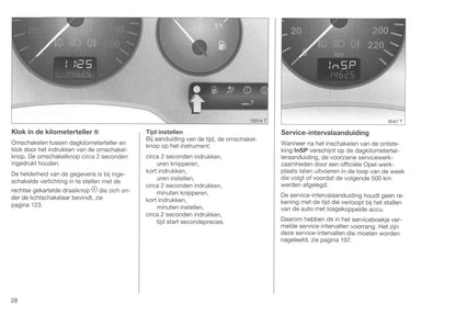 1999-2001 Opel Zafira Owner's Manual | Dutch