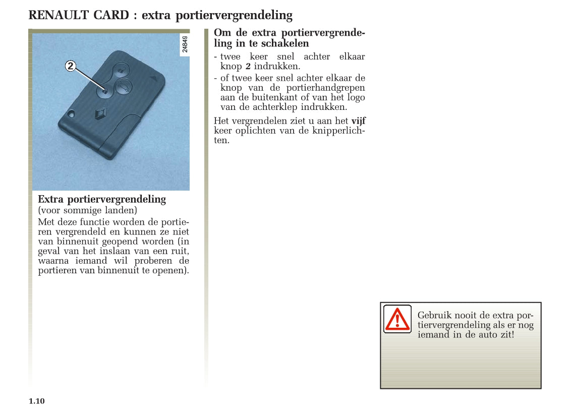 2005-2007 Renault Clio Owner's Manual | Dutch