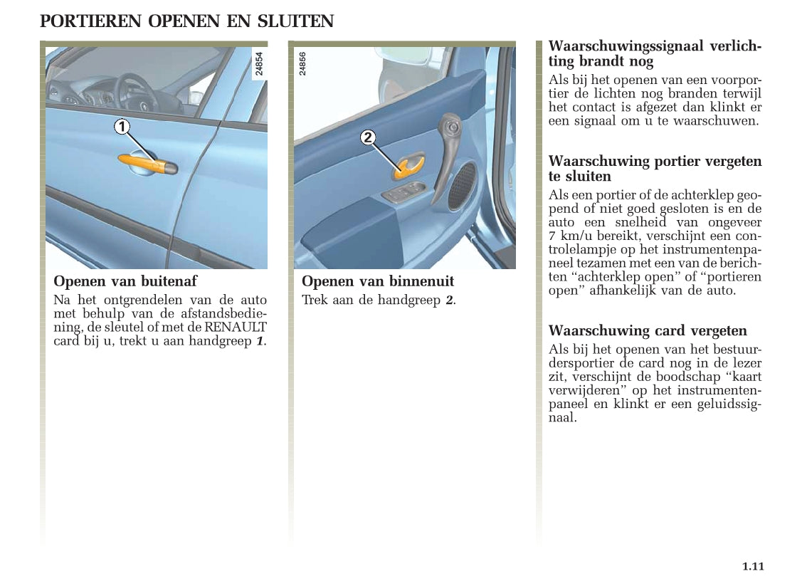 2005-2007 Renault Clio Owner's Manual | Dutch